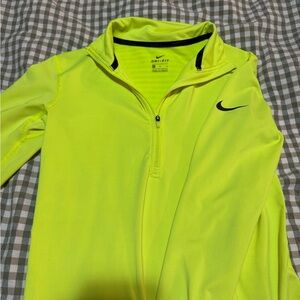 Nike Neon Yellow Half-Zip Pullover